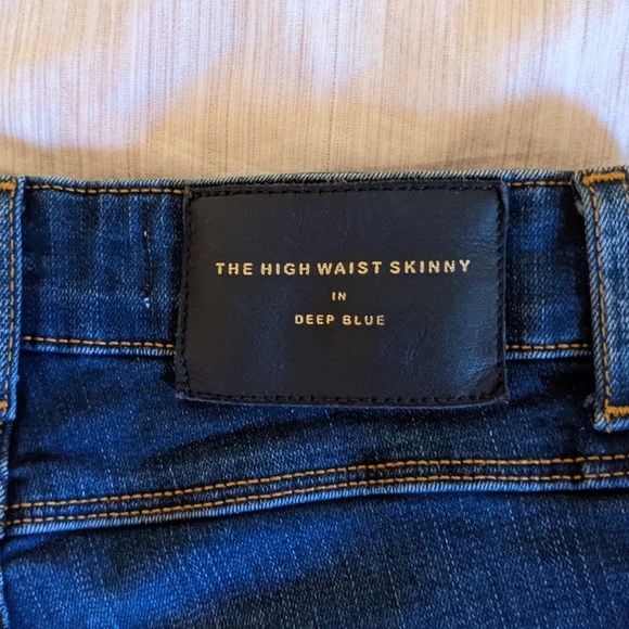 ZARA high waisted skinny jeans, deep blue - Picture 6 of 6